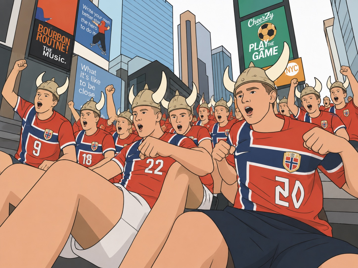 Norway supporters cover